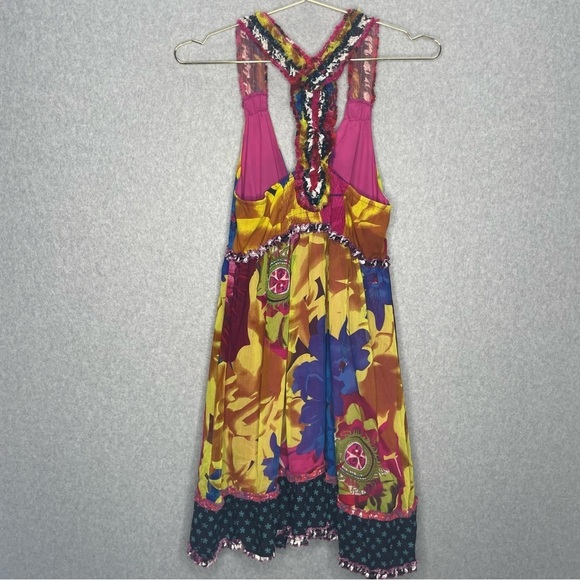 Colorful Halter Neck Women Dress - Picture 8 of 10